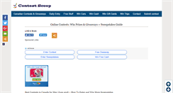 Desktop Screenshot of contestscoop.com